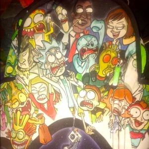 No longer available in stores. Limited Edition! Rick&Morty Spraygrounds Backpack